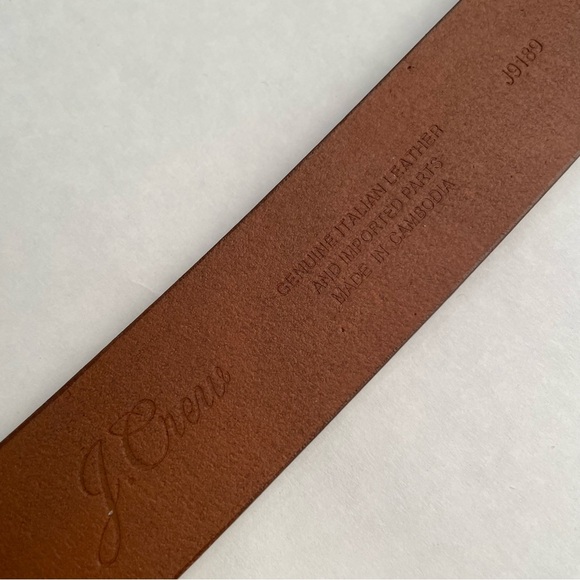 J Crew Genuine Italian Leather Belt Size 32 - Picture 3 of 5